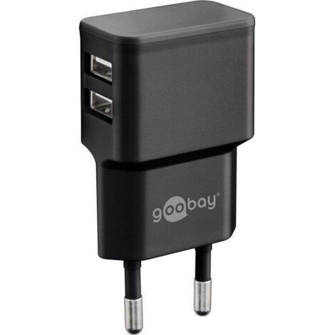 Goobay 44951 - Alimentatore di rete USB/adattatore a 2 porte