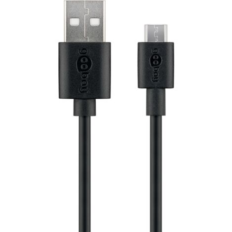 Goobay 46800 cable USB USB 2.0 1 m USB A USB B Negro