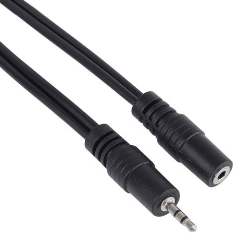 Goobay 50458 cable de audio 2 m 2,5mm Negro - Cables de audio (2,5mm, 2,5mm, 2 m, Negro)