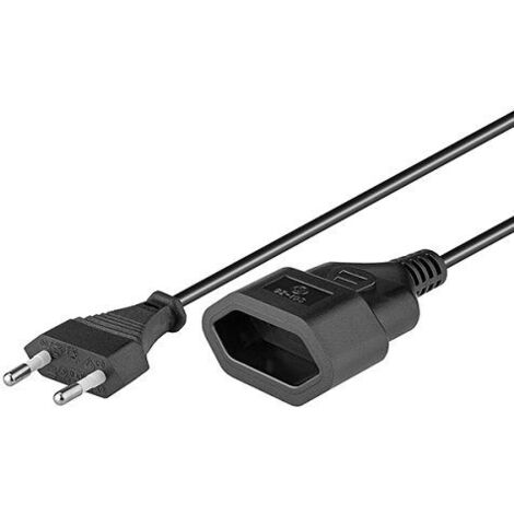 Goobay 50508 cable de transmisión Negro 3 m Enchufe tipo C