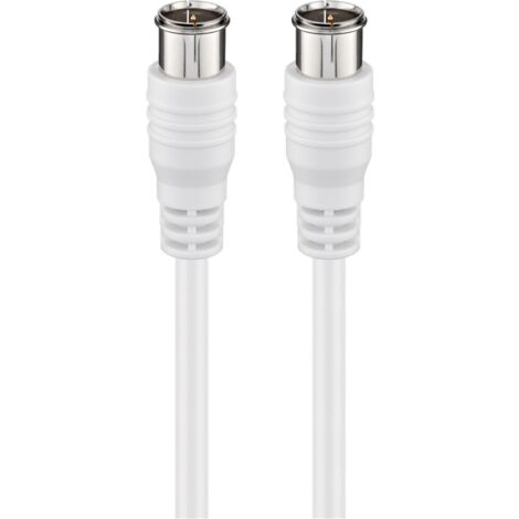 Goobay 50747 - Cable coaxial (IEC, IEC, 1,5 m, Blanco, 75 Ω, 1 pieza(s))
