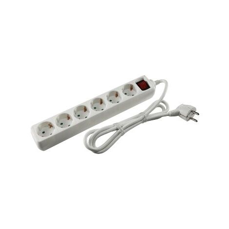 Goobay 51288 Steckdosenleiste 6 Steckdosen Schutzkontakt 1,5m Kabel