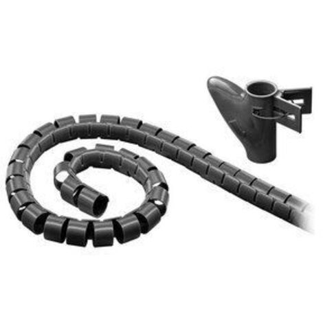 Goobay 51924 - Protector de Cable (Negro, 2,5 m, 20 mm)