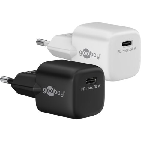 Goobay  59716  USB-C PD GaN Schnellladegerät Nano (30W)