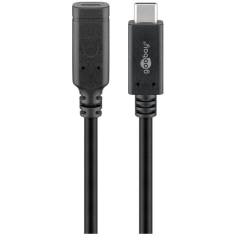 Goobay 61038 cable USB USB 3.2 Gen 2 (3.1 Gen 2) 1 m USB C Negro