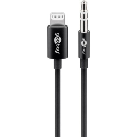Goobay 66805 cable de conector Lightning 1 m Negro