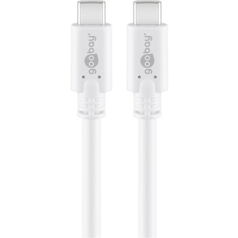 Goobay 67193 cable USB USB 3.2 Gen 1 (3.1 Gen 1) 0,5 m USB C Blanco