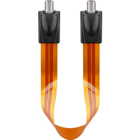 Goobay 67244 cable coaxial 0,3 m Tipo F Negro, Marrón, Naranja