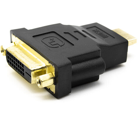 Goobay 68098 cambiador de género para cable HDMI DVI-D Negro