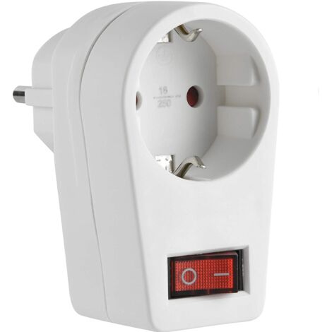 Goobay 68906 adaptador de enchufe eléctrico Tipo F Blanco