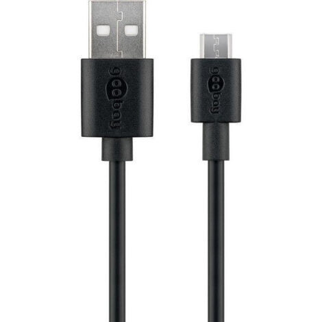 Goobay 72227 cable USB 1 m USB 2.0 USB A Micro-USB B Negro