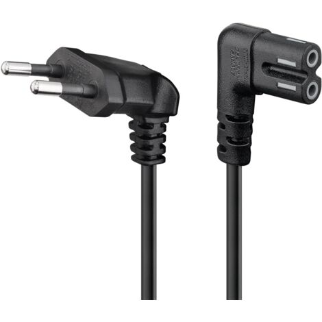 Goobay 73021 cable de transmisión Negro 5 m Enchufe tipo C CEE7/16