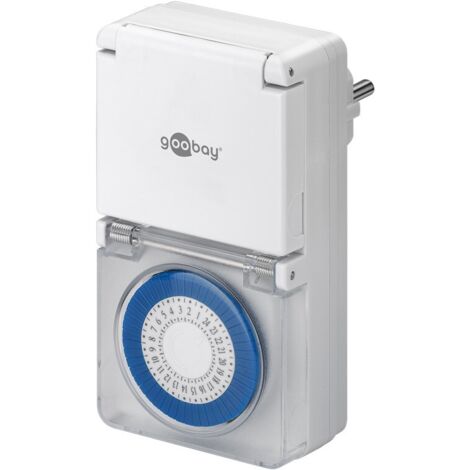 Goobay 73289 compteur électrique White Programmateur journalier