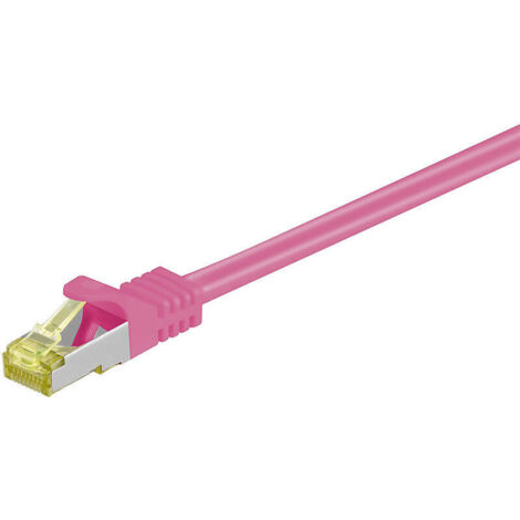 Goobay 91569 cable de red Magenta 0,25 m Cat7 S/FTP (S-STP)