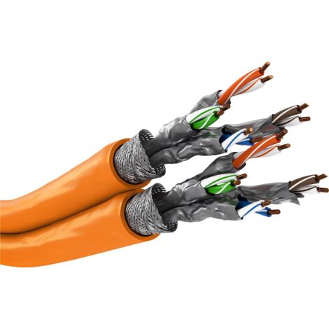 Goobay 91891 cable de network Orange 100 m Cat7a S/FTP (S-STP)