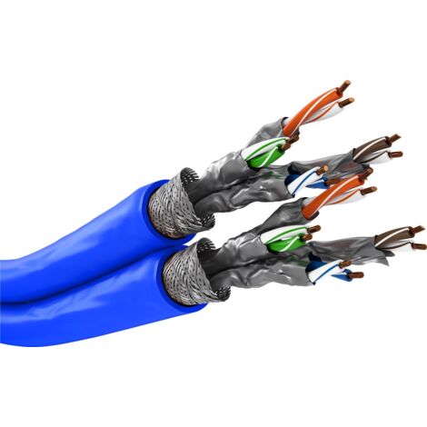 Goobay 91897 cable de network Blue 500 m Cat7a+ S/FTP (S-STP)