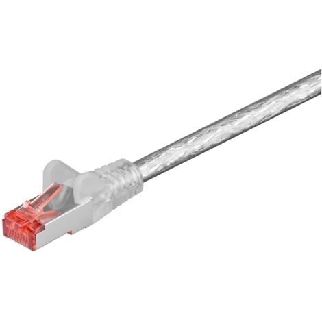 Goobay 93548 cable de network Transparent 10 m Cat6 S/FTP (S-STP)
