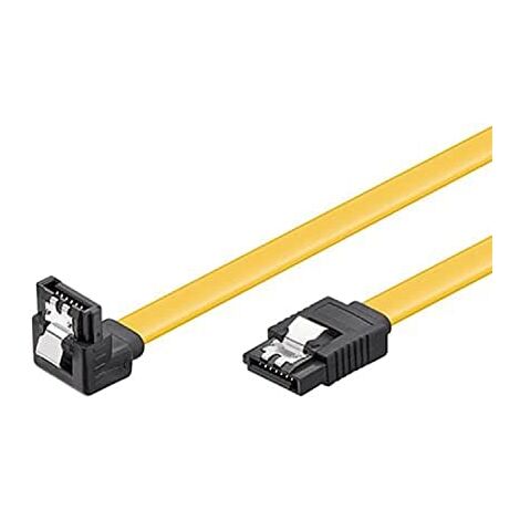 Goobay 95022 - Cable de datos para PC (6 Gbit, clip 90°, 0,7 m)