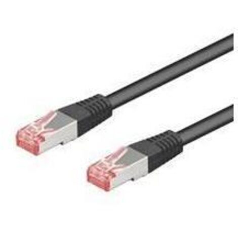 Goobay 95468 cable de red Negro 0,5 m Cat6 S/FTP (S-STP)