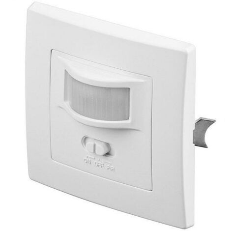 Goobay 96005 detector de movimiento Sensor infrarrojo pasivo (PIR) Alámbrico Pared Blanco