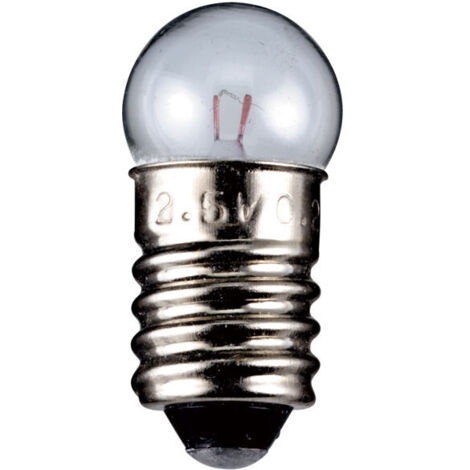 goobay Ampoule Sphérique pour Lampe de Poche, 1,14 W - culot E10, 3,8 V (DC), 300 mA (9324)