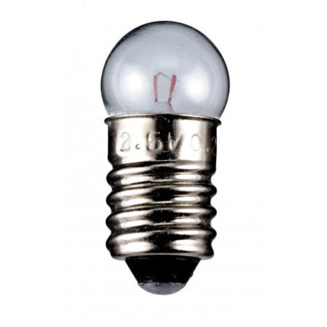 goobay Ampoule Sphérique pour Lampe de Poche, 1,2 W culot E10, 12 V (DC), 100 mA (9592)