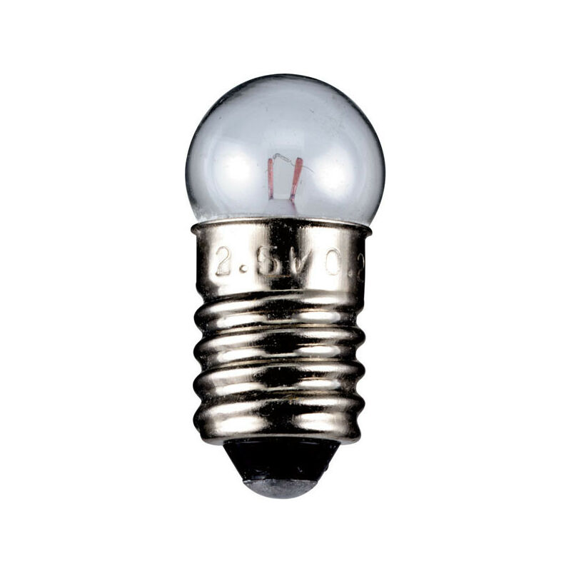 Goobay - Ampoule Sphérique pour Lampe de Poche, 0,6 w, culot E10, 6 v (dc), 100 mA, 0.6 w (9579)