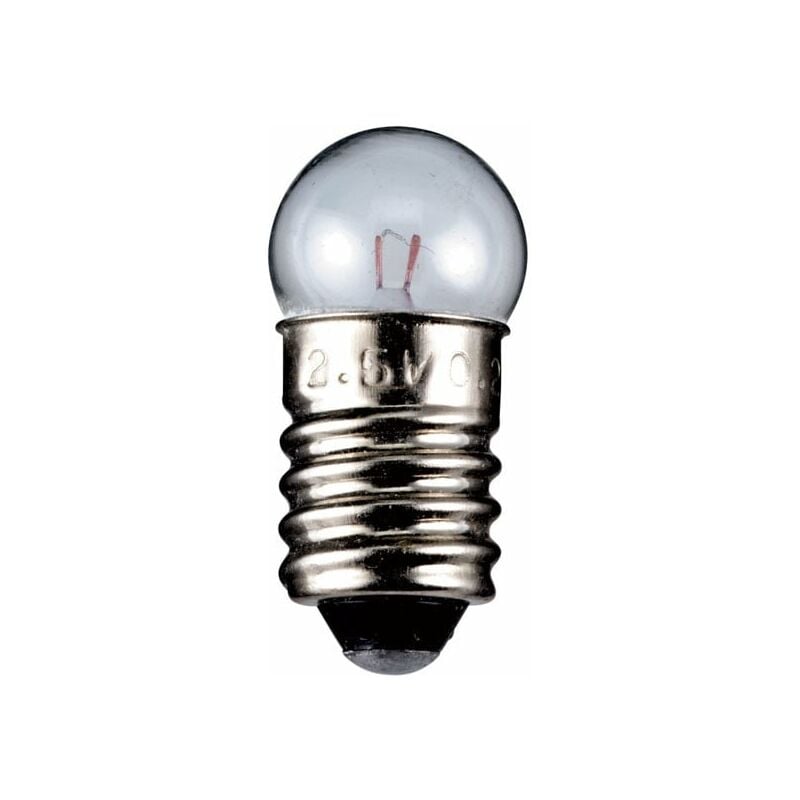 Goobay - Ampoule Torch globulaire base E10, 0.69 w, 2.5 v (dc), 300 mA, 10 pièces (9013)