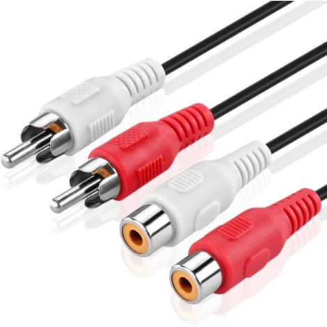 Goobay AVK 125-500 5.0m cable de audio 5 m 2 x RCA Negro
