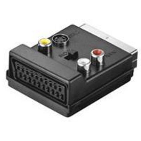 Goobay AVK 198 SCART (21-pin) 3 x RCA + S-Video Noir