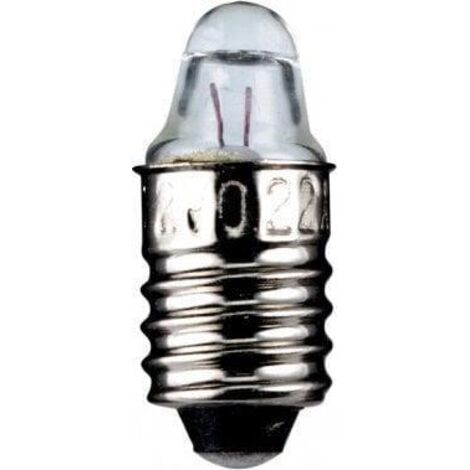Goobay Bombilla LED plateada E10 3.7V luz blanca cálida