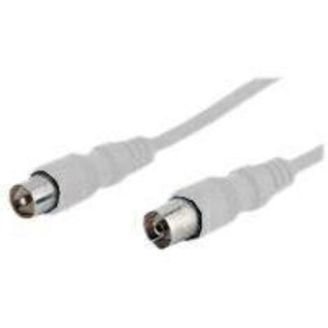 goobay Cable Antenne Coax St/Bu 15,00m blanc (11515)