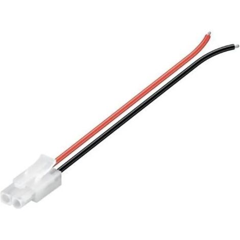 Goobay Câble d'alimentation Tamiya rouge et noir 14 cm