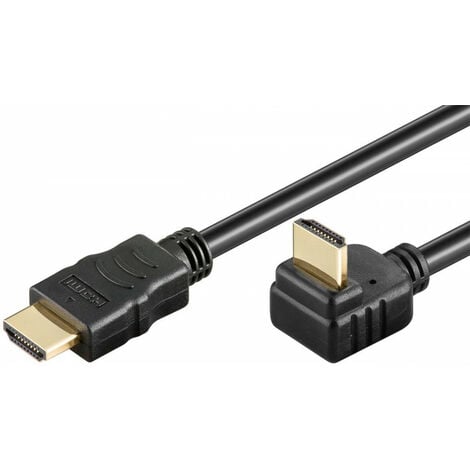 HDMI Adaptateur [1x HDMI mâle - 1x HDMI femelle] Coudé vers le haut à 270°  contacts dorés SpeaKa Professional - Conrad Electronic France