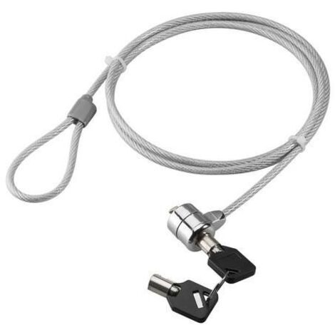 GOOBAY Cavo di sicurezza in acciaio con lucchetto per notebook netbook