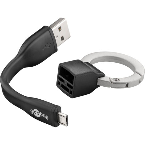 GOOBAY Chargeur USB voiture, 44177, 2,4 A, double, noir
