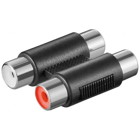 goobay Cinch zweifach Adapter 2x Buchse zu 2x Buchse 2x Cinch-Buchsen 2x Cinch-Buchsen (11607)