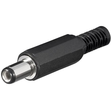 Goobay DC-Stecker mit Knickschutz - Bohrung 2,1 mm x 5,5 mm