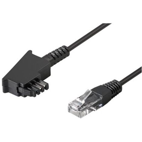 GOOBAY DSL-Anschlusskabel, TAE/F, 8P2C, schwarz, 3 m