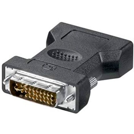 Goobay DVI-I M / VGA F DVI-I 12+5 D-Sub Schwarz - Kabeladapter (DVI-I 12+5, D-Sub, Stecker/Buchse, Schwarz)