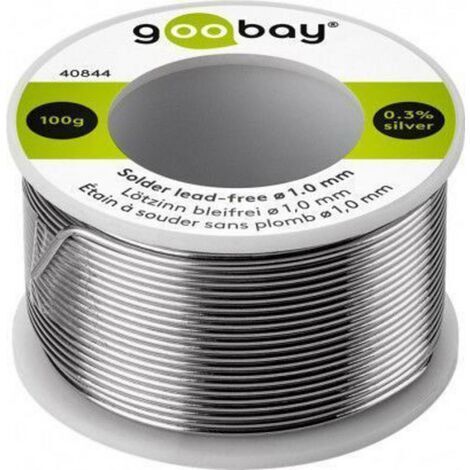 GOOBAY étain de soudure Essential, 100 g, Ø 1,0 mm