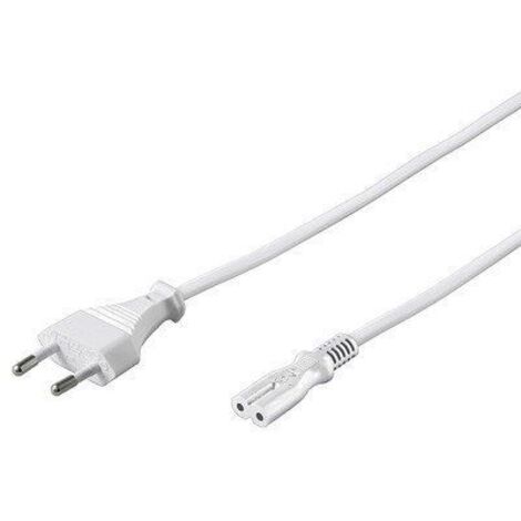 GOOBAY Euro-Netzkabel, 3 m, weiß