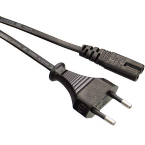 GOOBAY Euro-Netzkabel, 5 m, schwarz