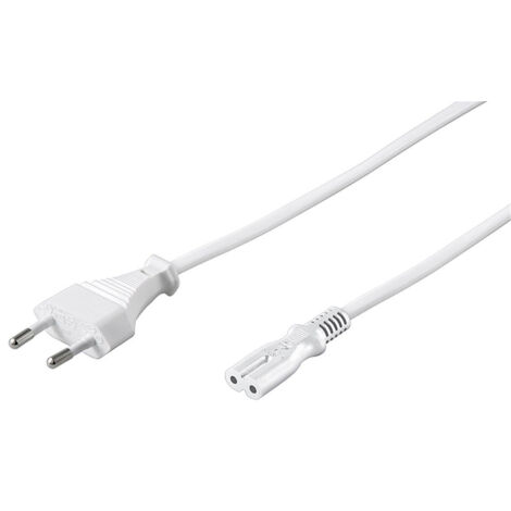 GOOBAY Euro-Netzkabel, 5 m, weiß