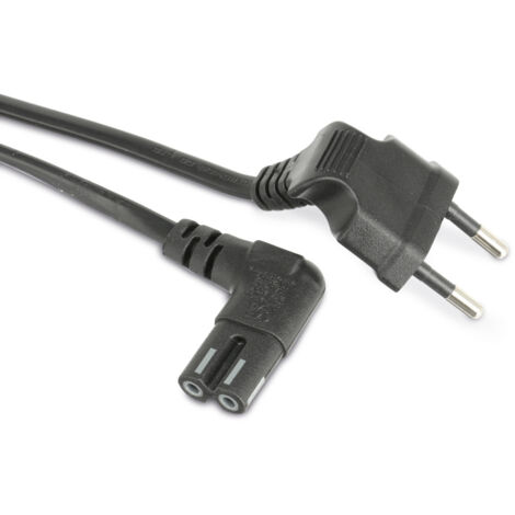 GOOBAY Euro-Netzkabel, schwarz, 2 m