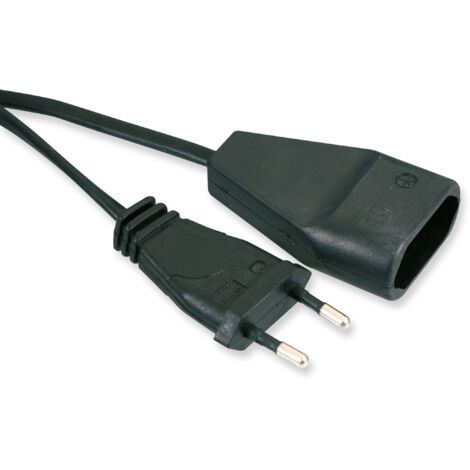 GOOBAY Euro-Verlängerung, 5 m, schwarz
