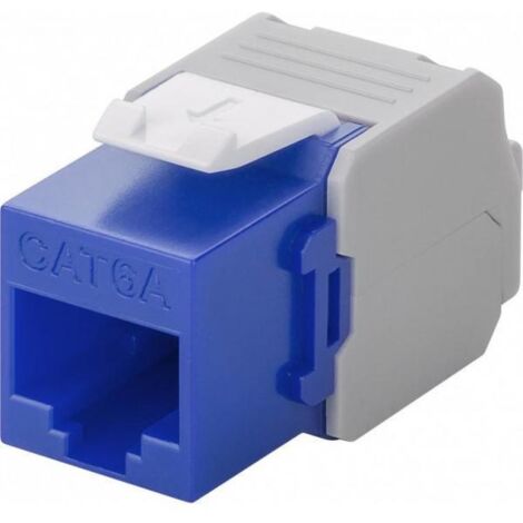 Goobay Frutto Keystone RJ45 Cat6A UTP 500MHz Blu