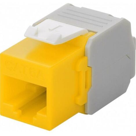 Goobay Frutto Keystone RJ45 Cat6A UTP 500MHz Giallo