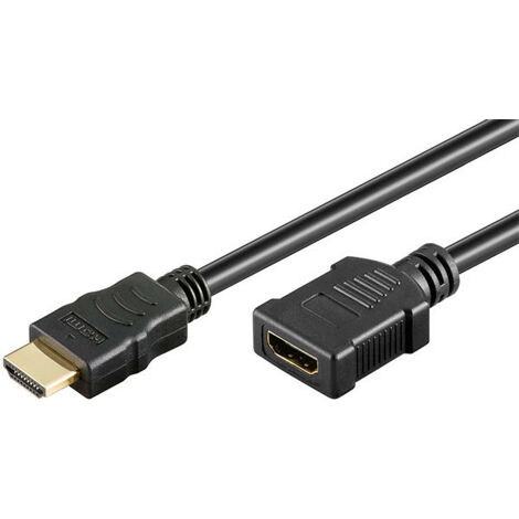goobay Goobay 31937 HDMI Verl.-Kabel HighSpeed 2m St./Kupplg. - Cable - Digital/Display/Video (31937)