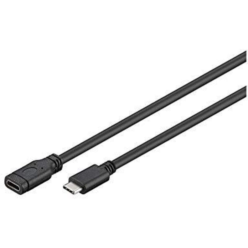 Rallonge usb-c™, usb 3.1 Gen 1, 1 m, noir, Connecteur usb-c™ Prise femelle usb-c™. Longueur de câble 1 m Rallonge usb-c™, usb 3.1 Gen 1, 1 m, noir, Connecteur usb-c™ Prise femelle usb-c™. Longueur de câble 1 m